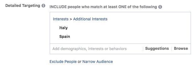 You can make your targeting more detailed on Facebook