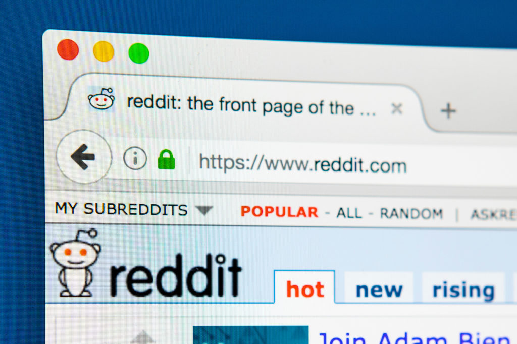 Reddit as a social media website that is used incorrectly