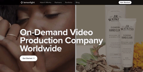 Lemonlight is a video production company so having videos on our homepage is essential