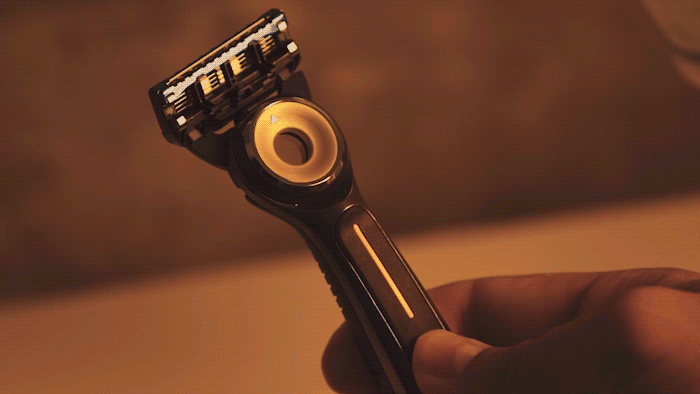 A gif of a Gilette razor, from a product video we worked on.