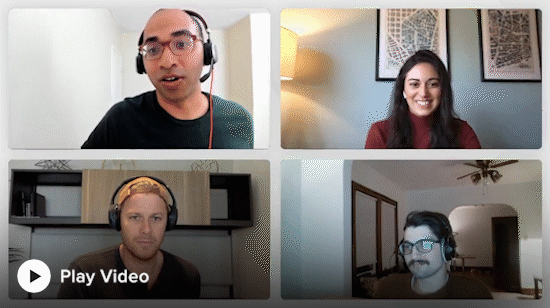 A gif of a video conference that could be used in an email